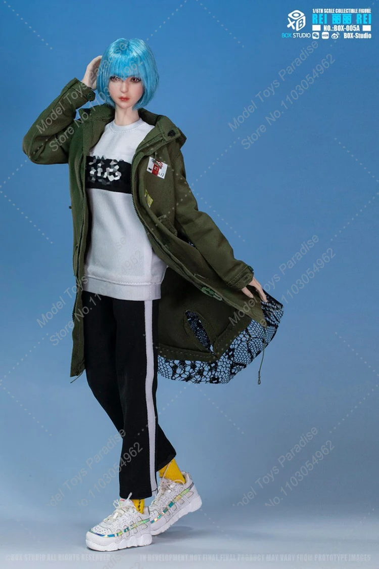 BOX STUDIO BOX-005 1/6 Women Soldier Lili Long Short Hair Casual Jacket Clothes Full Set 12inch Action Figure Collectible Toys