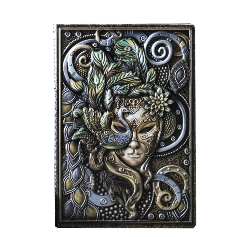 สมุดบันทึกปกแข็งนูนสมุดบันทึก Notepad ธุรกิจ Notepad ไดอารี่ส่วนตัวพร้อมริบบิ้นบุ๊คมาร์คสำหรับครูนักเรียน