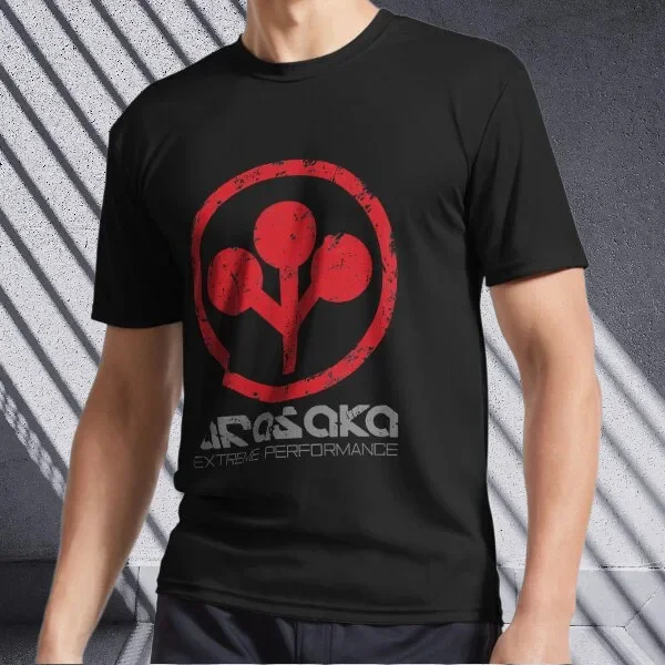 BEST ONE Distressed Arasaka Corp Logo Unisex T-Shirt Funny Size S to 5XL