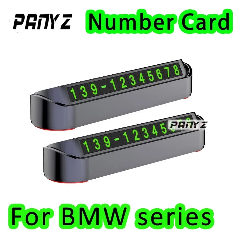 

Temporary For BMW E46 E90 E60 E39 E36 F30 F10 F20 X5 E70 E53 G30 E91 E92 E93 Car Parking Card Phone Number Card Plate Telephone