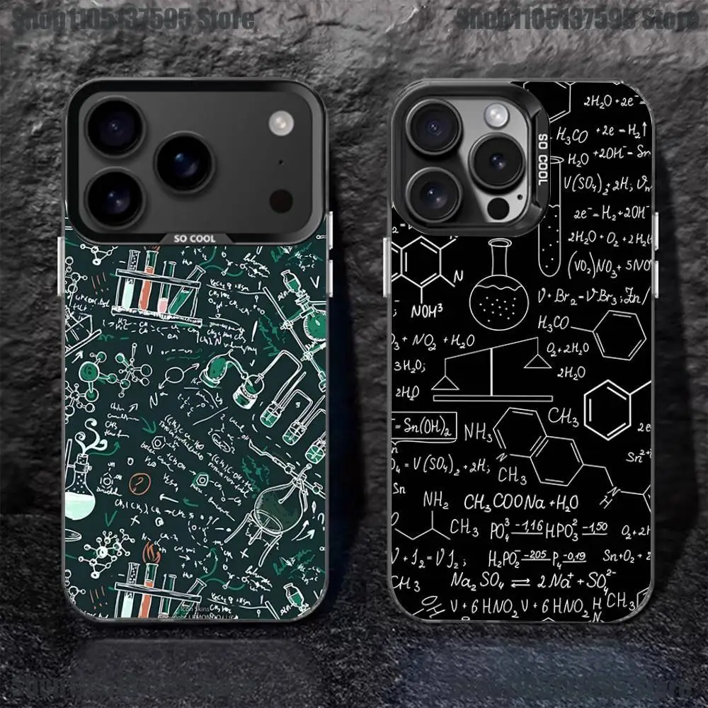 

Periodic Table Chemistry Phone Case For iPhone 17,16,15,14,13,12,11,Pro,XS,Max,Plus,Mini,SE4,E Black Matte Shockproof Cover
