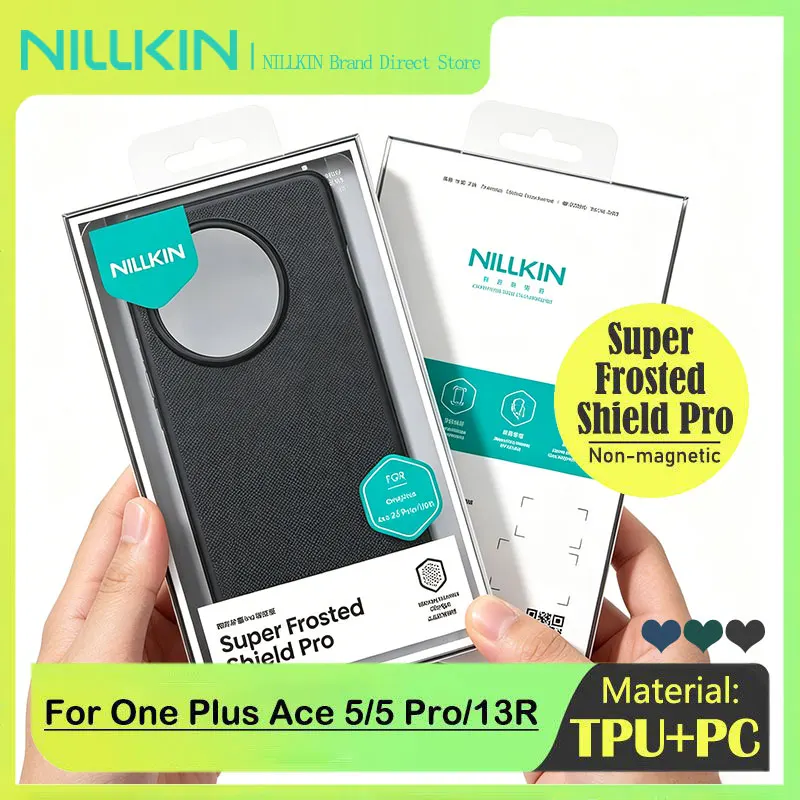 Funda NILLKIN Super Frosted Shield para One Plus Ace 5/5 Pro/13R, carcasa trasera mate TPU + UV para Ace 3 Pro, antihuellas