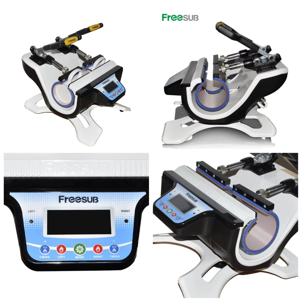 

WJW Double Station Mug Cup Sublimation Printing Machine Mug Heat Press Machines ST210