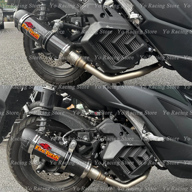Slip On For ZONTES 150X 150V 150 X V 2026 2027 Motorcycle Exhaust System Escape Front  Link Pipe Muffler Removable DB Killer
