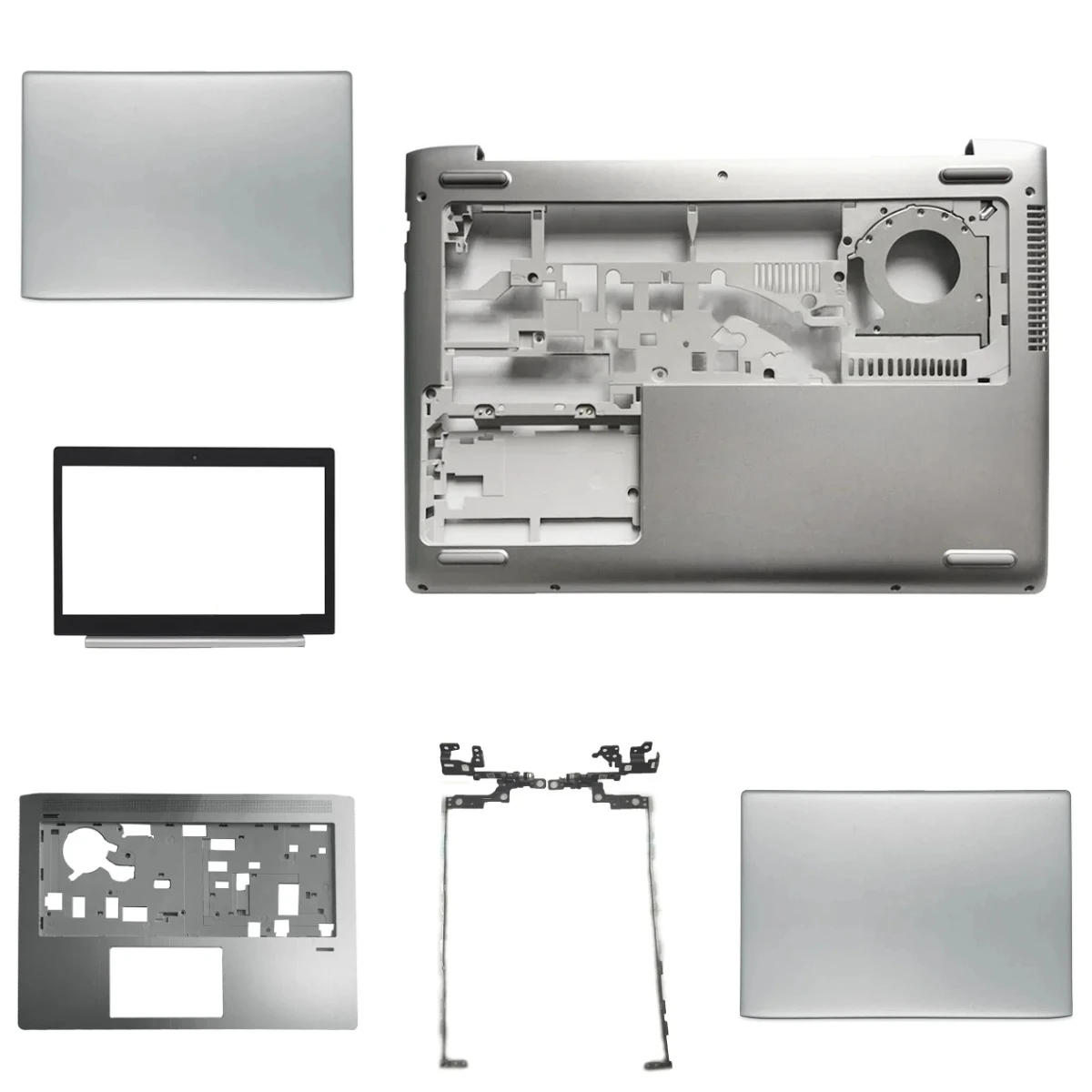 Shell Compatible with Probook HSN-Q04C 440 G5 445 446 G5, LCD Top Cover, Palm Rest,Screen Bezel,  Bottom Base, Hinge ABCD