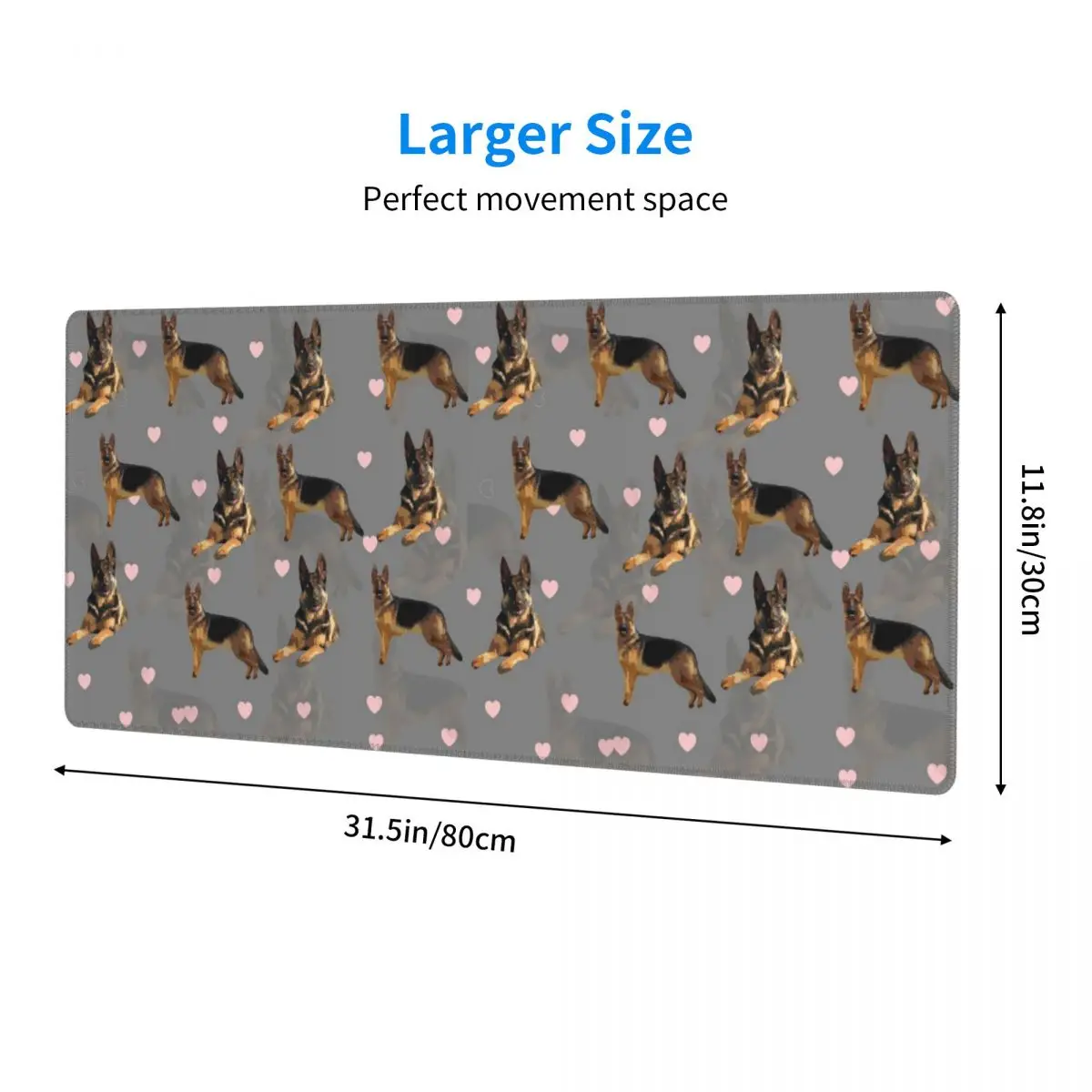 Large Mouse Pad German Shepard Pattern Gamer PC Laptop Mats Keyboard Carpet Computer Gaming Office Accessories Desk Mat
