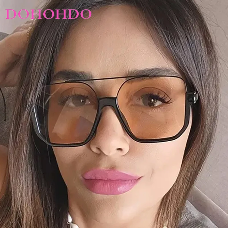 

Vintage Large Frame Square Pilot Women Sunglasses Fashion Brand Design Men Shades Outdoor Driving Female Sunglasses Lentes UV400