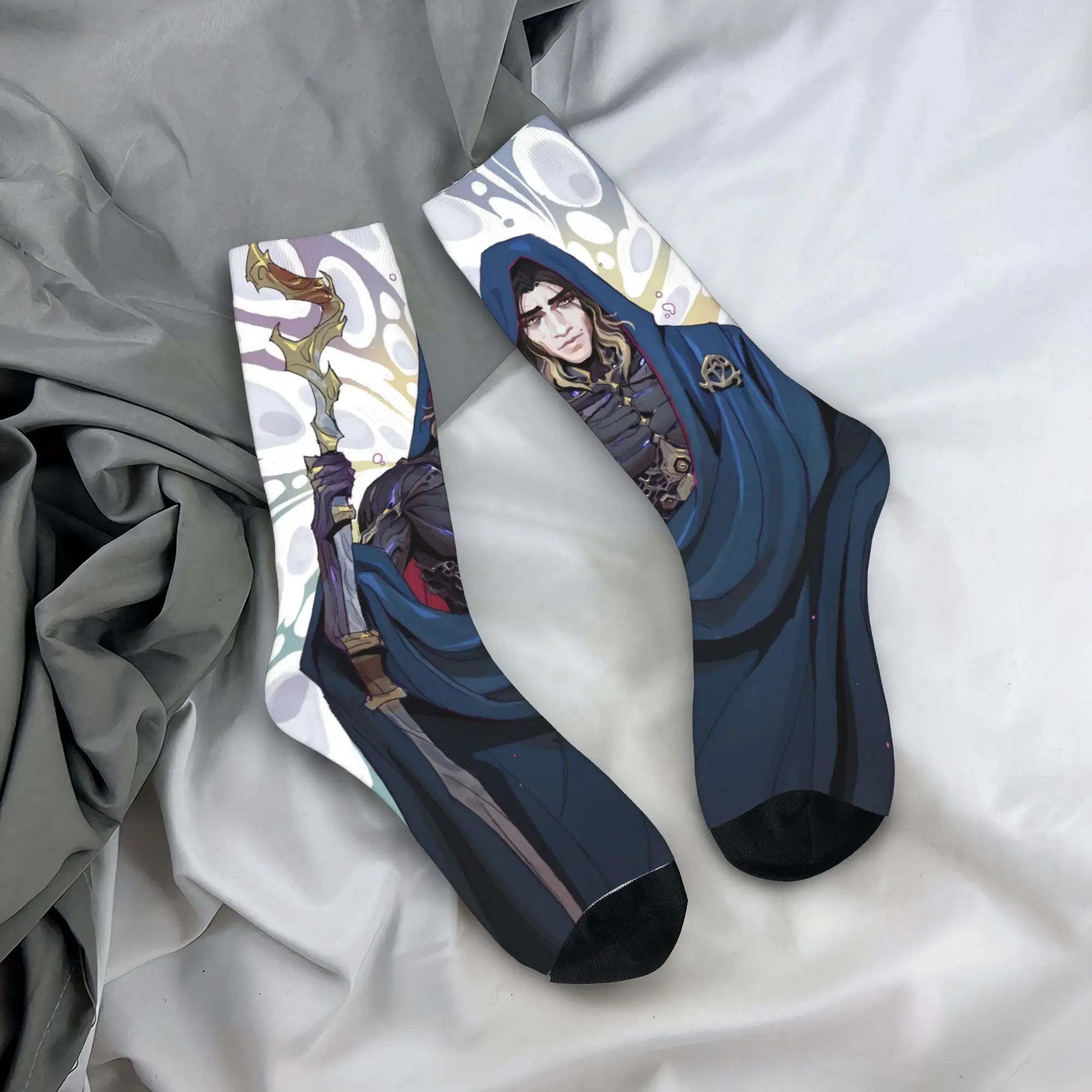 

Аниме Vi Jayce Caitlyn Viktor Иисус Севика Носки с 3D принтом Графические чулки Нескользящие мужские носки Осенние носки для отдыха и велоспорта