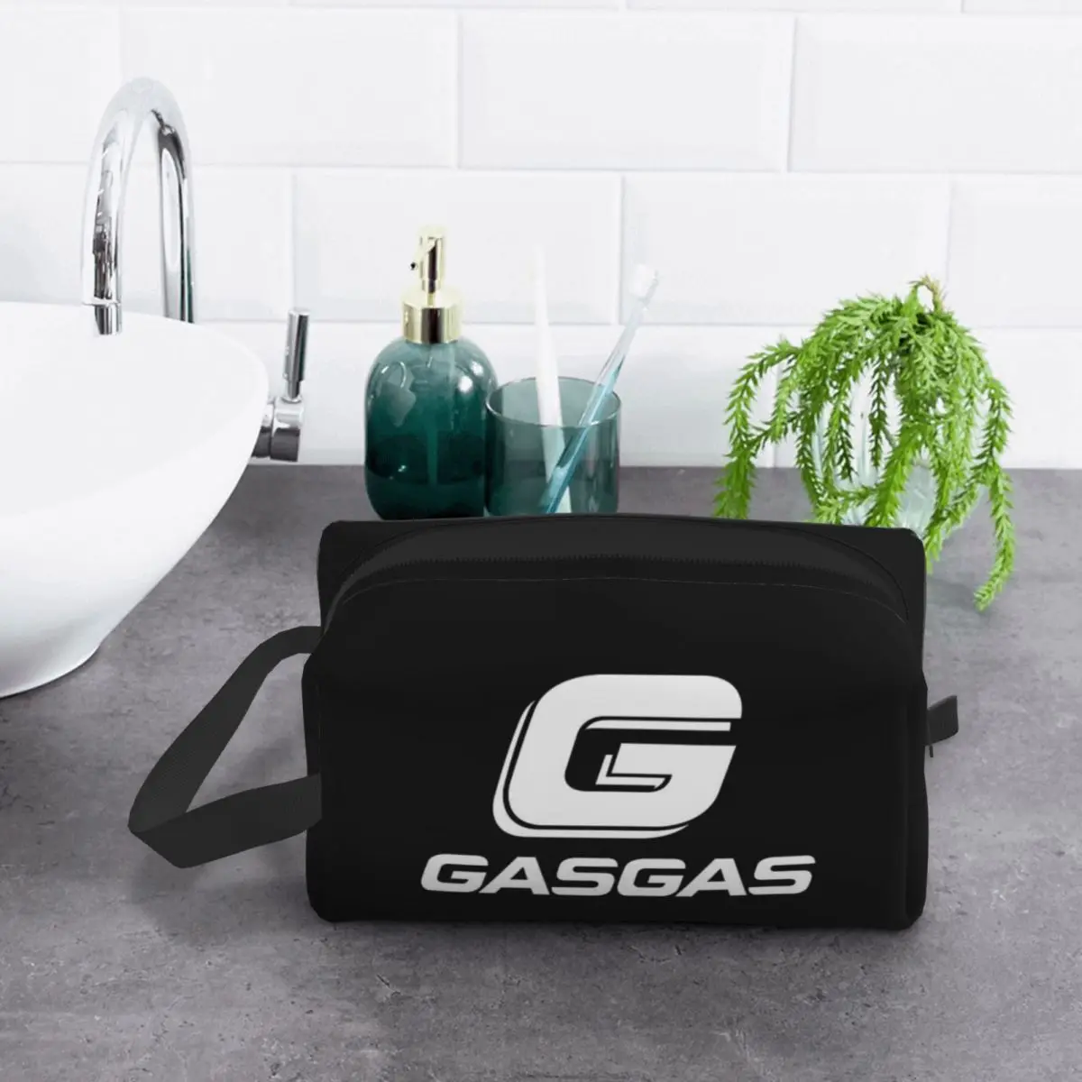 

Косметичка Gasgas с логотипом в клетку, органайзер для хранения косметики, дорожный несессер, косметичка для женщин, дорожный пенал для косметики и туалетных принадлежностей