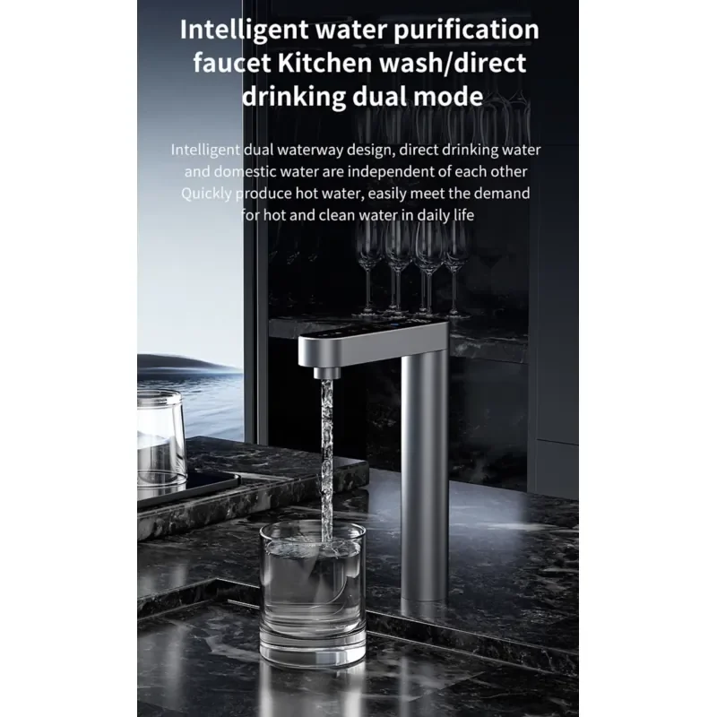 Household Electric Plastic 100G 5-Stage Under-Sink RO System Self-Cleaning Reverse Osmosis Water Purifier for Hotel Use
