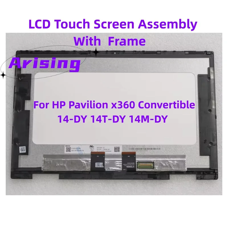 

14" Lcd Touch Screen For HP Pavilion X360 Convertible 14-dy 14-dy0007 14-dy0018TU TPN-W148 14m-dy Digitizer Assembly FHD Display