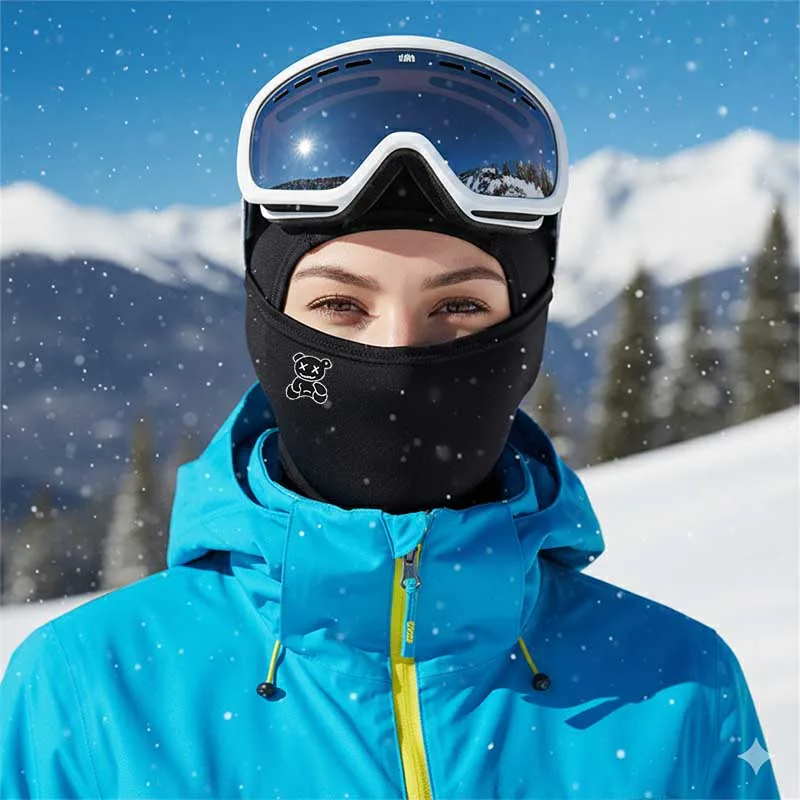 Balaclava Damen-Fahrrad-Gesichtsmaske, multifunktional, einteiliger Kopftuch-Schal, winddicht, staubdicht, Sonnenschutz, für vier Jahreszeiten – Detail 6