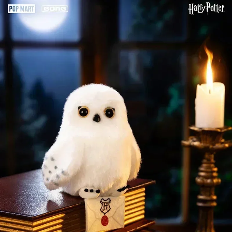 POP MART GONG Harry Potter Eulen-Plüsch-Serie Blind Box Kawaii Anime Actionfigur Überraschungs-Mystery-Puppen Sammlerstück Spielzeug