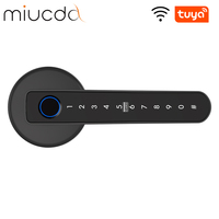 MIUCDA Smart Fingerprint Door Lock Digital Electronic Lock with Password/Key/IC Card Lock, SmartLife tuya APP Remote Control