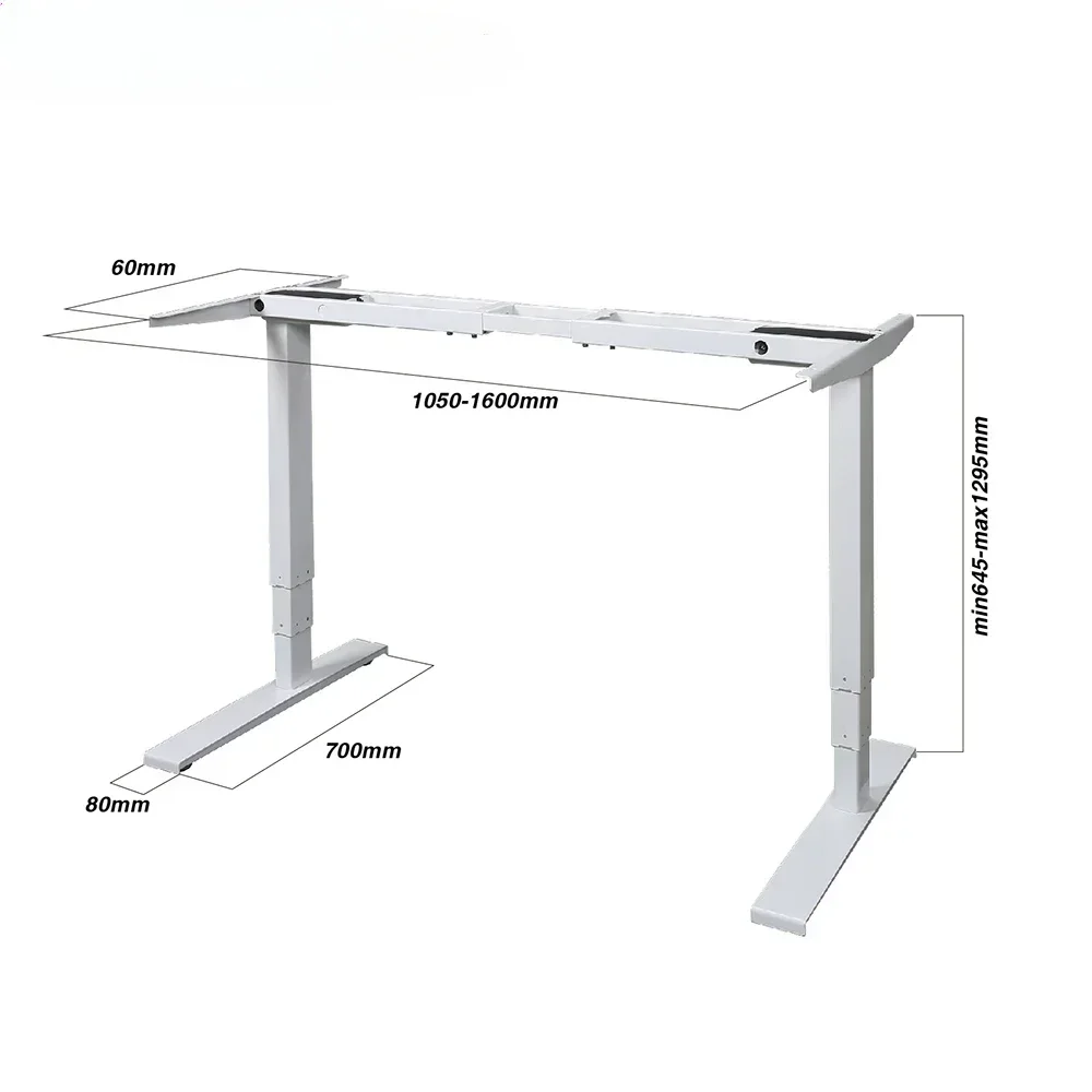 Chramount Adjustable Standing Desk Frame