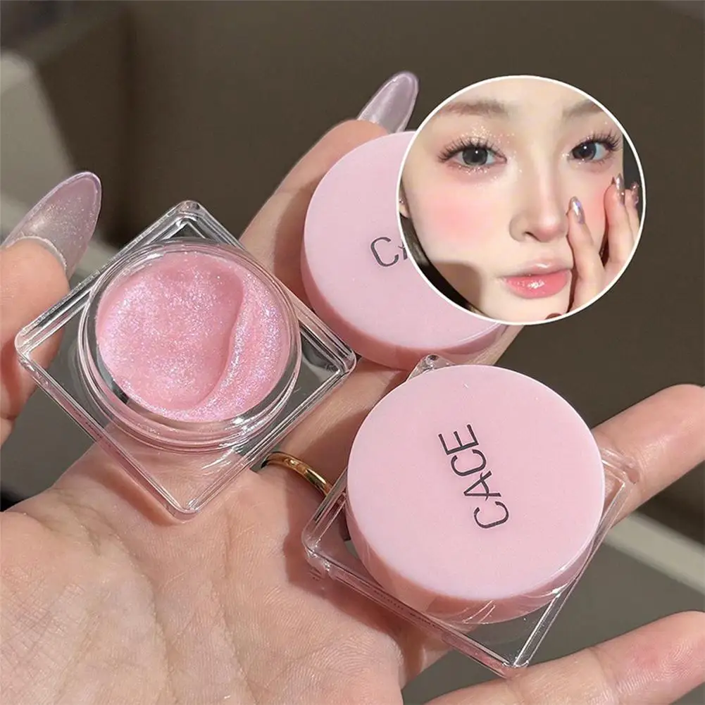 Palette di ombretti glitterati Trucco per occhi rosa blu Ombretto glitter monocromatico Ombretto luccicante argento bianco perla S9K5