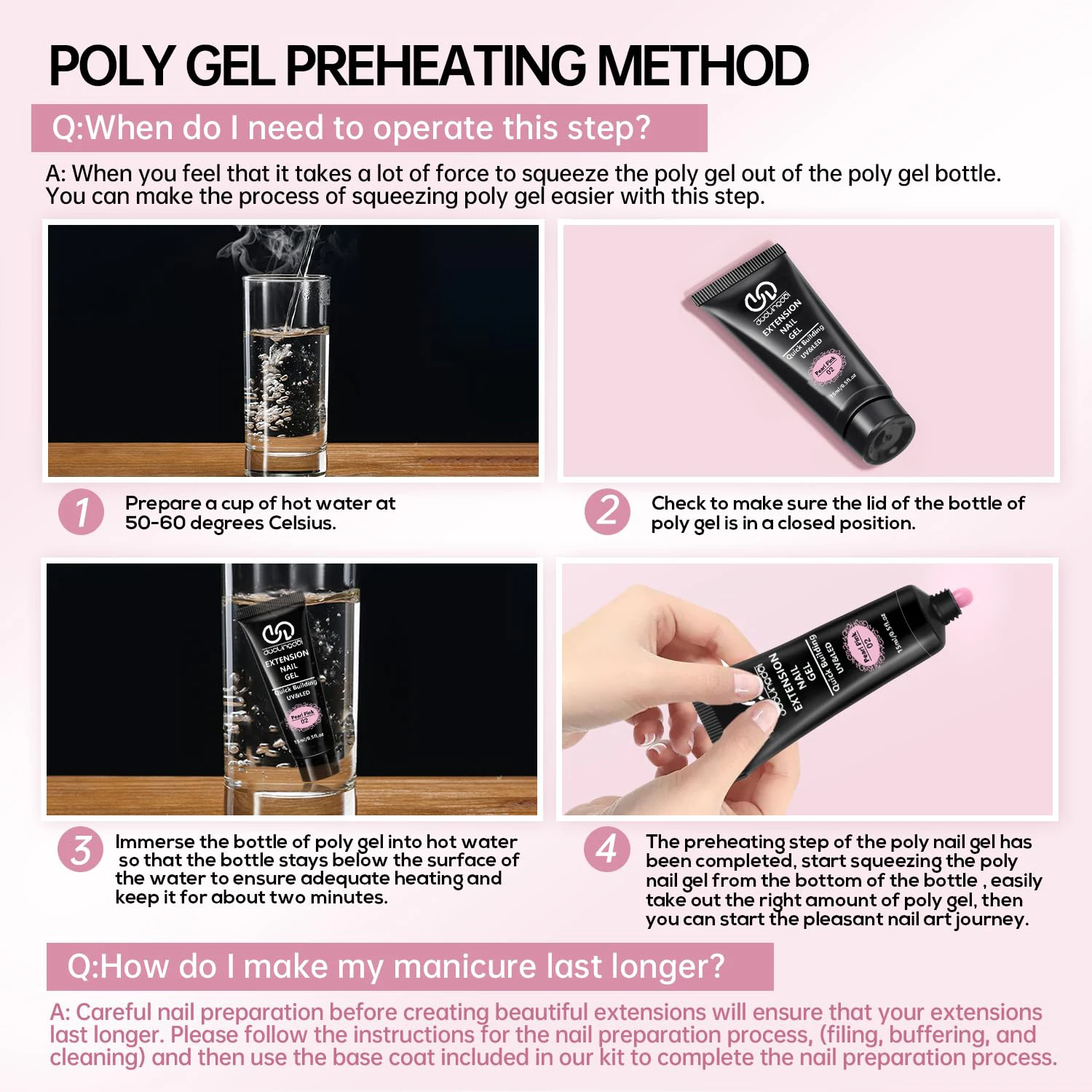 Poly Extension Gel Nail Kit, Featuring 12 Shades of Nail Extension Gel, Making It a Perfect DIY Starter Set for Girls' Nail Care gallery 4