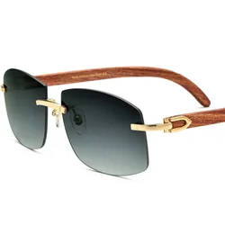 Wood Sunglasses Stylish Men's and Women's Sunglasses UV Sunglasses Big Box Manufacturers High Carbonyl Travel Sunshade Cycling