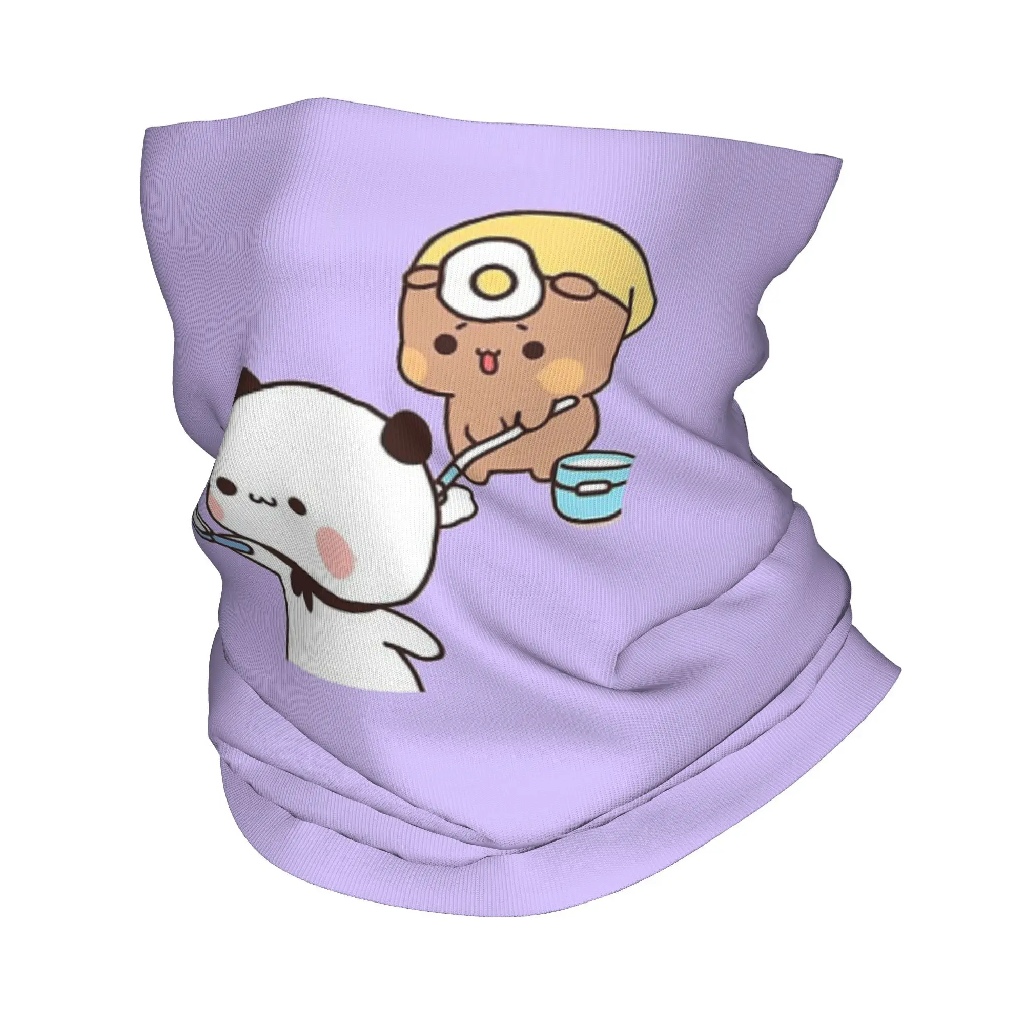 Masterchef Bubu Is قلي البيض لـ Dudu 3، Panda Bear Bubu وDudu زوجين باندانا الرقبة الجراب التفاف وشاح دافئ ركوب الدراجات