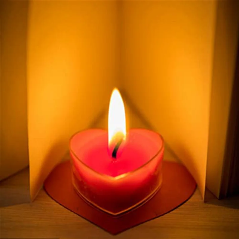 

WORTHOWN-120 шт. чашки для свечей в форме сердца с фитилями, прозрачные свечи в форме сердца, восковые банки, чехлы для изготовления свечей своими руками