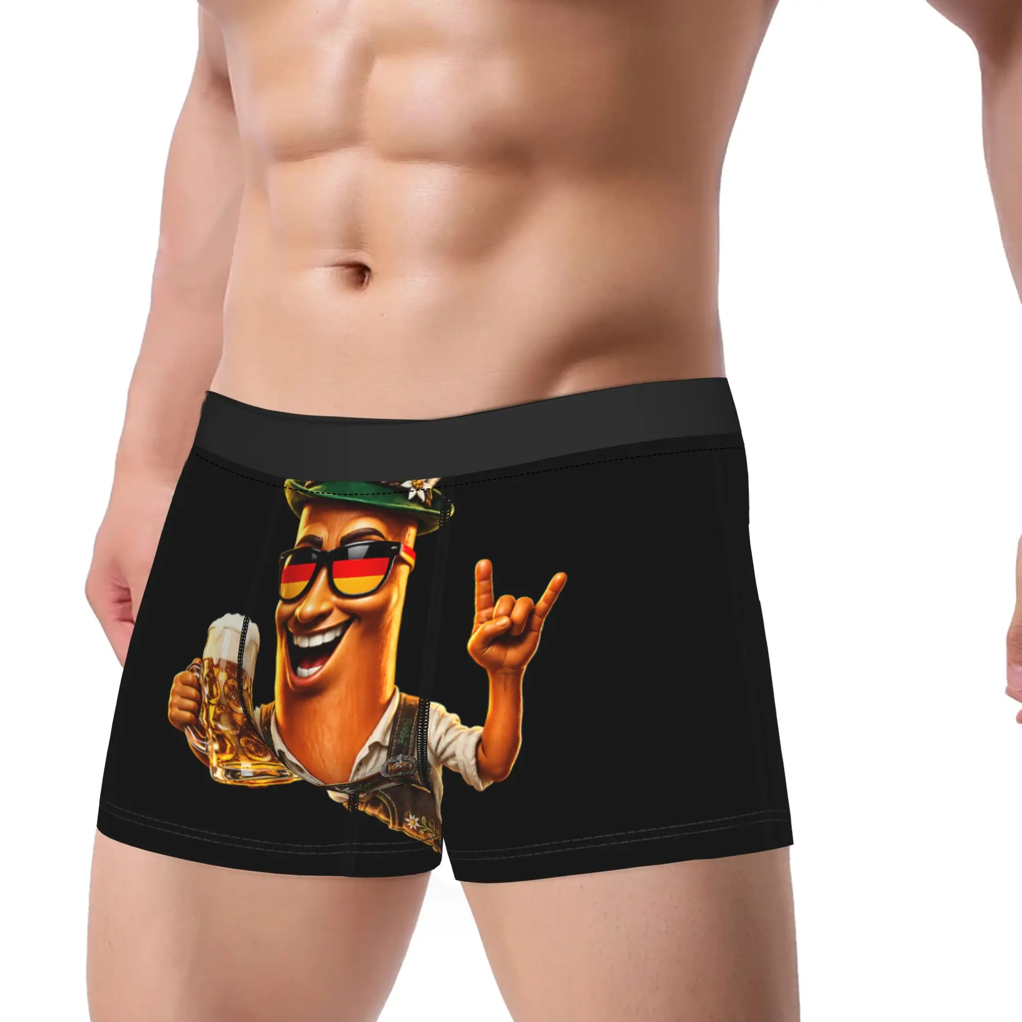 Tung Tung Sahur Oktoberfest Lederhosen German Men Prost Beer Underwear Males Underpants Print Boxer Shorts Quality Boxer Brief