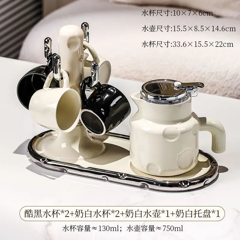 세라믹 가정용 새 모델 세트, 물컵, 찻주전자, 컵 세트, 찻잔 집들이 결혼 선물