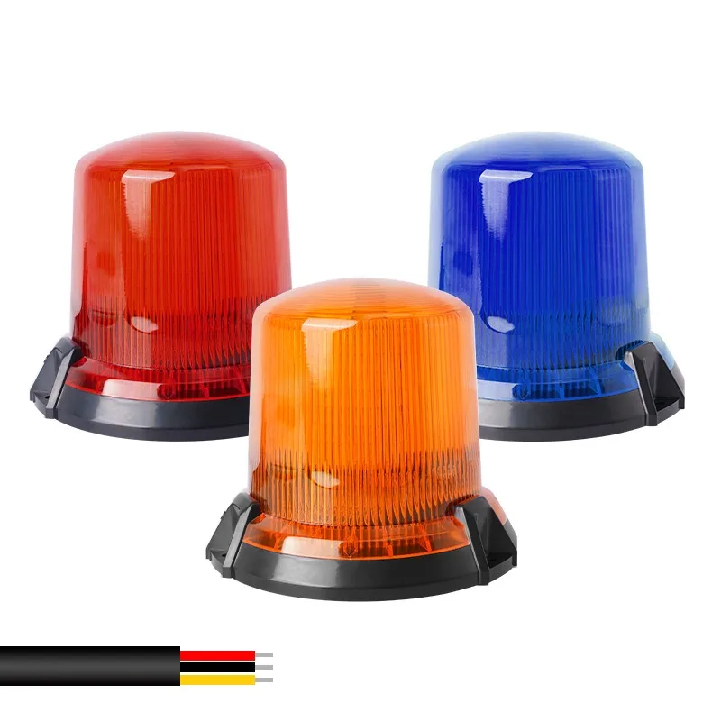 For Cars Traffic Emergency Strobe Light Rotating Flash Warning LED Beacon Signal Lamp for Engineering Vehicle Night Safety