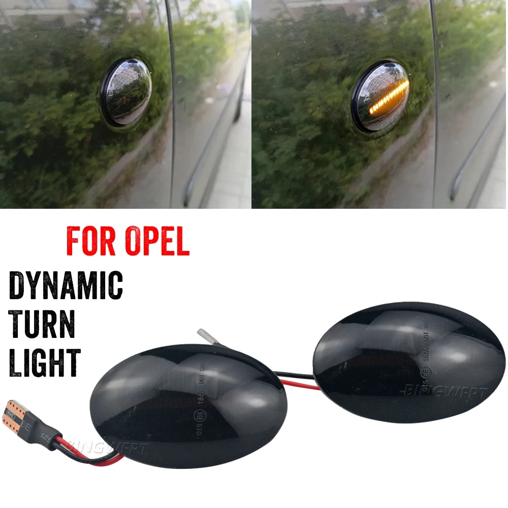 

2 шт. для Opel Meriva A (X03) 2003-2010 для Opel Combo C 2001-2011 динамический светодиодный боковой габаритный фонарь указателя поворота