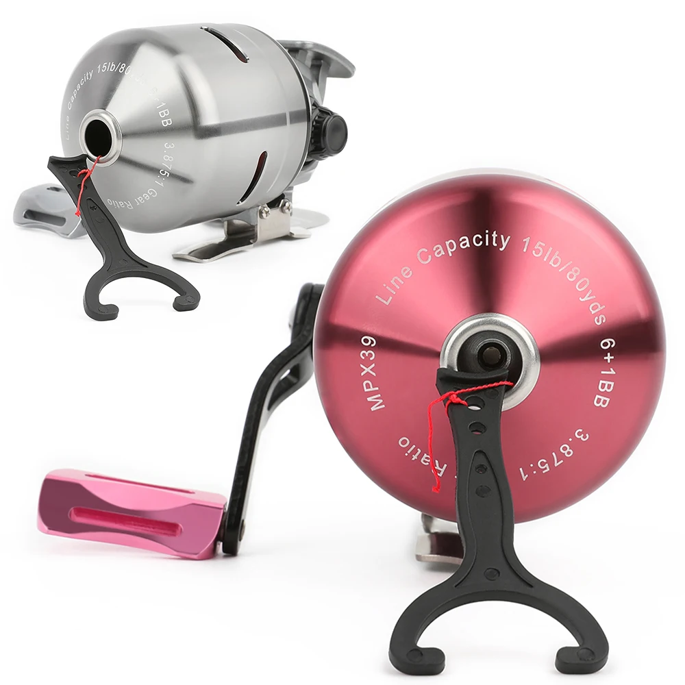 moulinet-de-peche-a-l'arc-usine-cnc-argent-violet-rapport-de-vitesse-39-1-longueur-de-ligne-80yd-pour-tir-a-l'arc-compose-chasse-peche