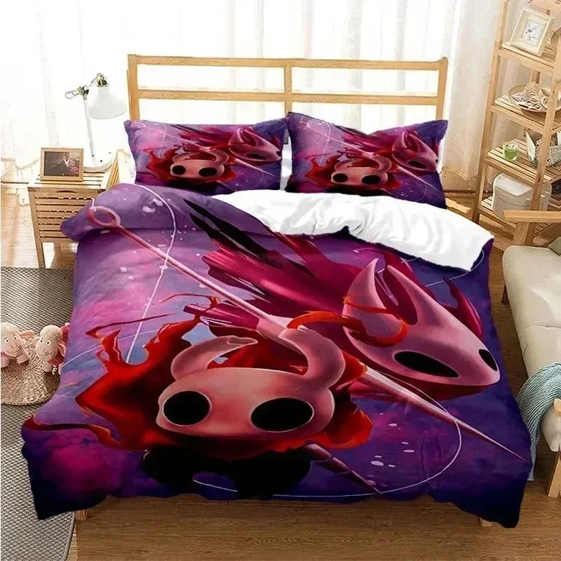 

Game Hollow Knight Cartoon Printing Quilt Cover Printed Bed Set Duvet Cover Pillowcase Bedding Set Bed Linen Sheet Home Gift