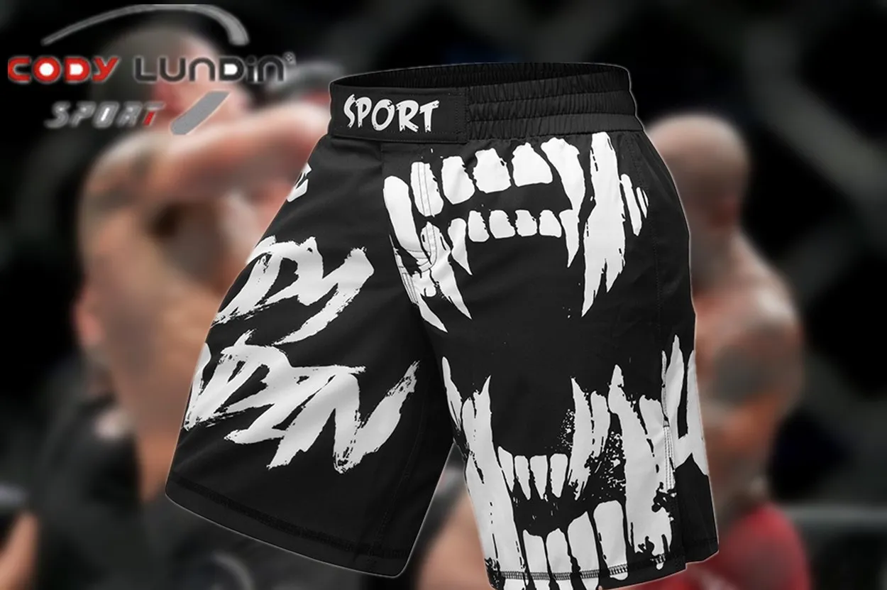 Cody Lundin, pantalones cortos de verano para maletero, pantalones cortos de Fitness MMA BJJ para hombres, pantalones de boxeo Jujitsu Muay Thai,