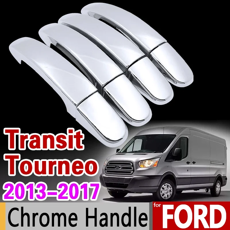 

Хромированная ручка для Ford Transit Tourneo MK4, комплект отделки для 4Dr 2013 2014 2015 2016 2017, автомобильные аксессуары, наклейки, автостайлинг