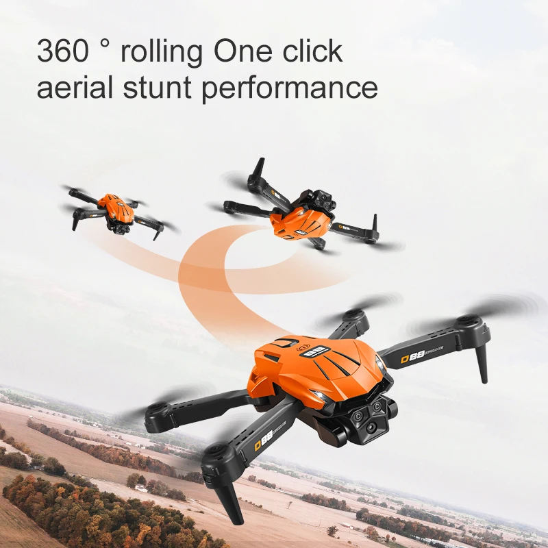 Lenovo D88 Drone HD 8K Aerial Dual Camera Photography Optical Flow Hovering Gesture Shooting Folding Brushless Power GPS Drone