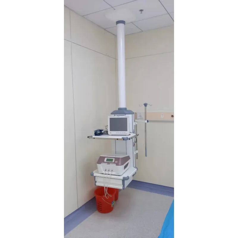 ICU Single Arm Medical Pendant with Modular Design, Customizable Power and Gas Configuration for Critical Care Use