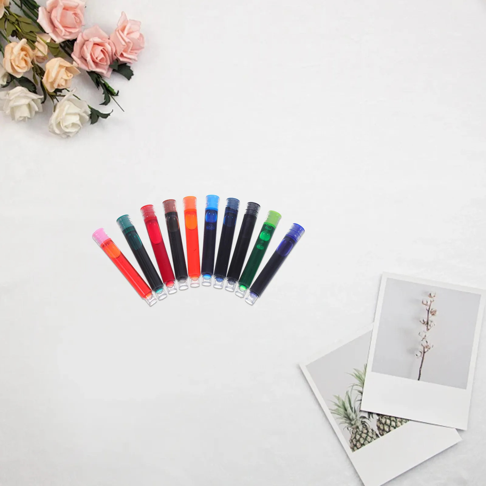 

10 коробок универсальных чернильных картриджей для перьевых ручек, для плавного письма, с возможностью стирания, быстрого пополнения, для студентов, школ, офисов, дома