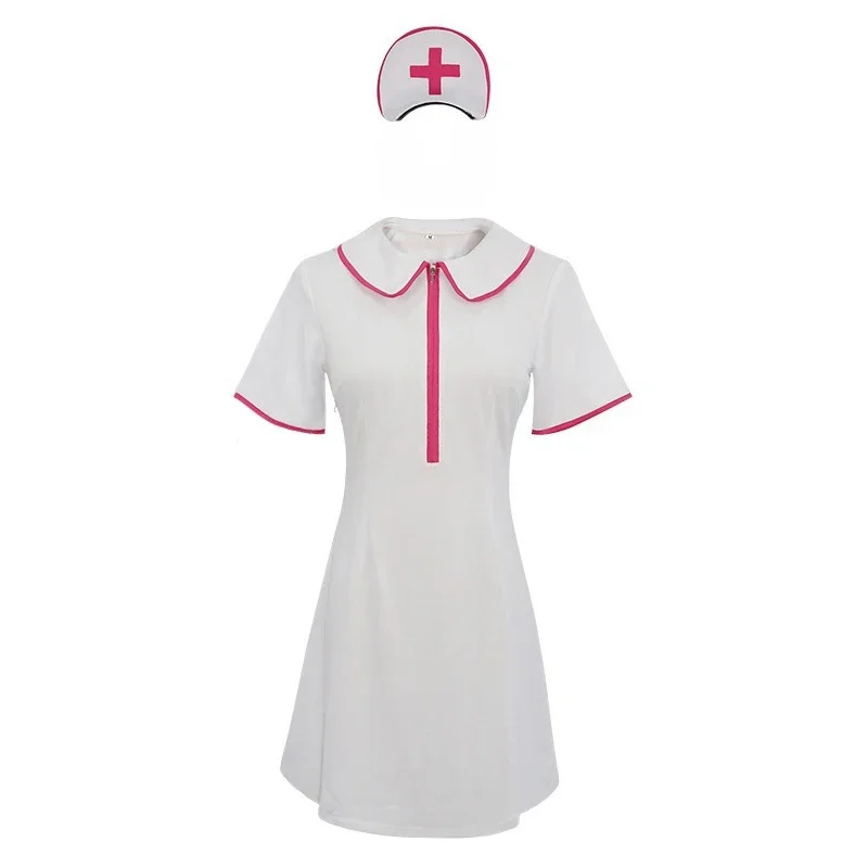 Power nurse cosplay anime chainsaw man cosplay sexy power nurse cosplay costume dress wig Halloween outfit dress for women girls