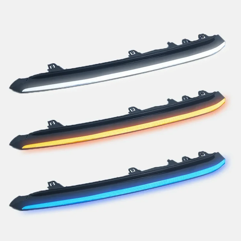 2 قطعة تدفق الأصفر بدوره إشارة مقاوم للماء ABS سيارة DRL مصباح LED النهار تشغيل ضوء لمازدا 6 Atenza 2020 2021 #3