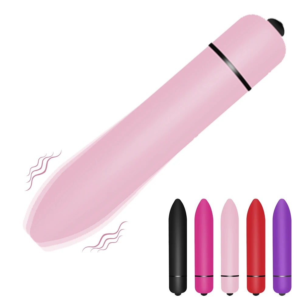 Mini vibrador tipo bala para mujer, masturbación, punto G, clítoris, estimulador de vibración Anal para mujeres, masajeador, Juguetes sexuales para adultos