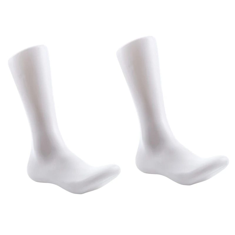 Hot Kf-2X Male Legs Feet Foot Mannequin Sock Display Mold Short Stocking, Male