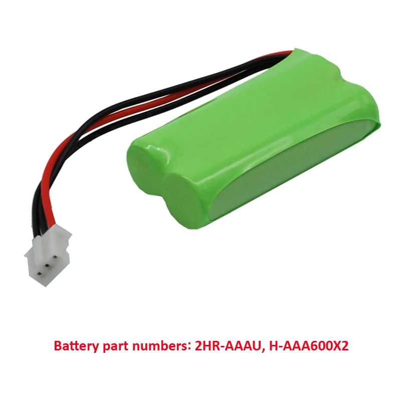 2.4V Ni-MH Battery for Philips DECT 2151 DECT 216 DECT 215  2HR-AAAU Aleor 300 Kala 3351 H-AAA600X2