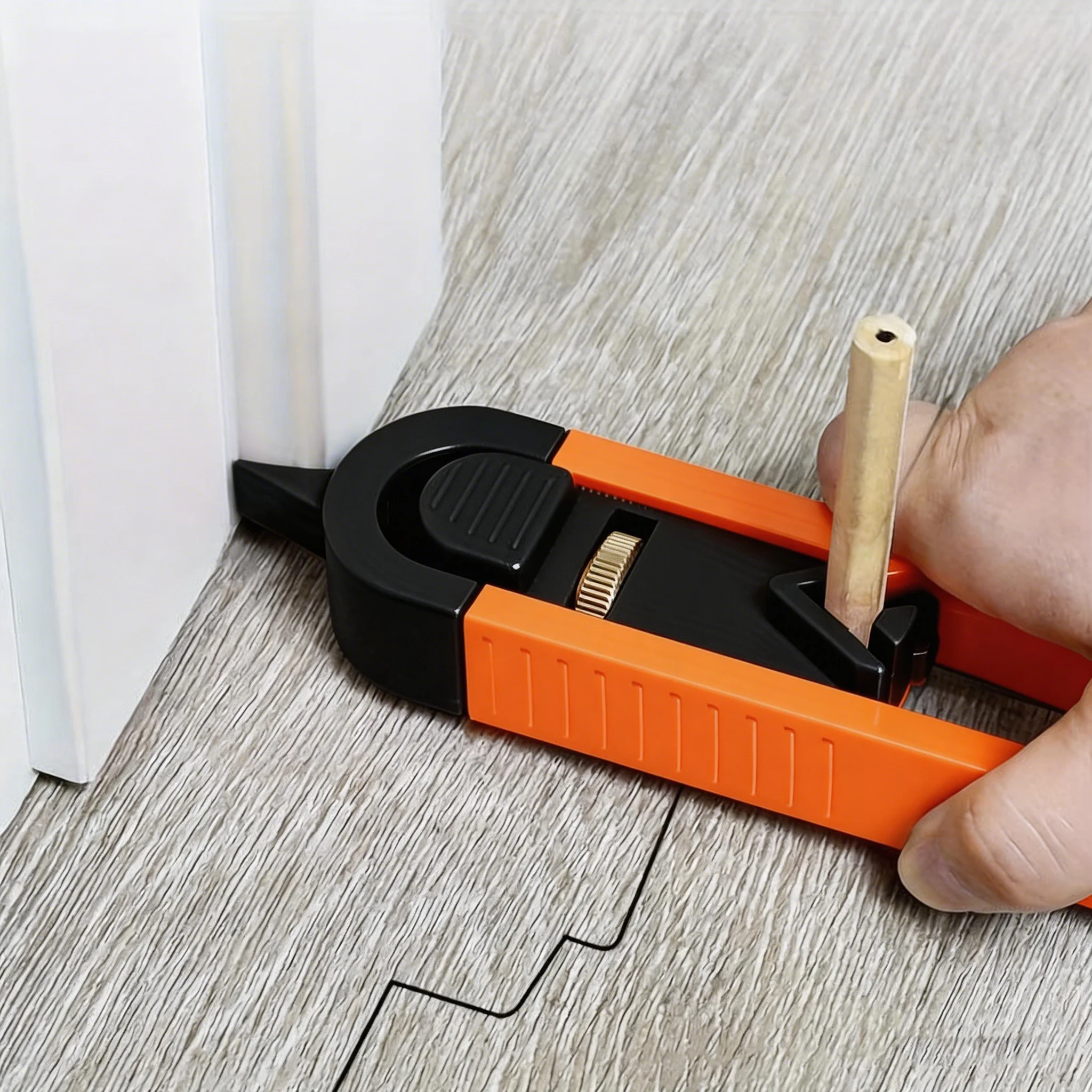 

Accurate Woodworking Measurement Tool Set - Profile Scribing Ruler With Lock & Adjustable Irregularity Radian