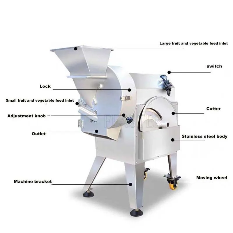 Коммерческая овощерезка, многофункциональная овощерезка, измельчитель лука, измельчитель, слайсер, машина для нарезания кубиков 110 В 220 В
