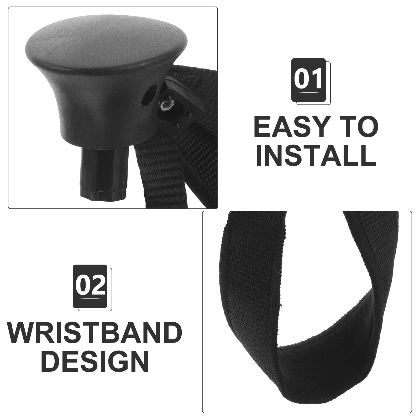 

Adjustable Trekking Pole Wrist Straps Hiking Skiing Durable Lightweight Outdoor Walking Cane Wristbands Portable Quick Release