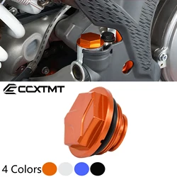 Motorcycle CNC Rear Brake Fluid Reservoir Cover Cap Fit For KTM EXC EXCF XC XCF XCW XCFW SX SXF 125-530 TPI Six Days 2004-2024