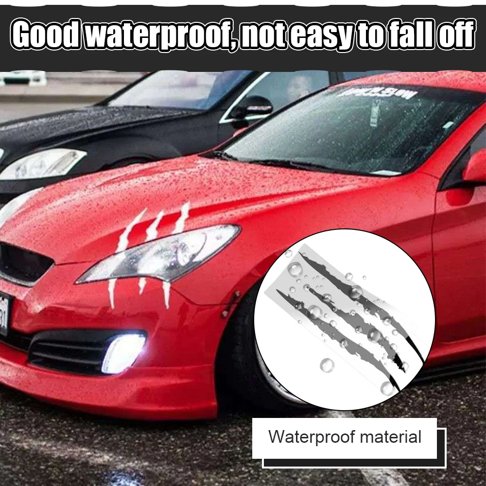 Auto Car Sticker Reflective Monster Claw Scratch Stripe Marks Headlight Decal Car Stickers 40cmX12cm car accessories