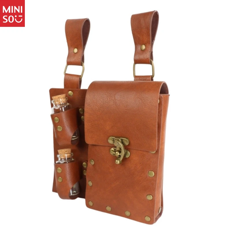Сумка для телефона Miniso в стиле стимпанк, средневековая кожаная поясная сумка для косплея эпохи Возрождения