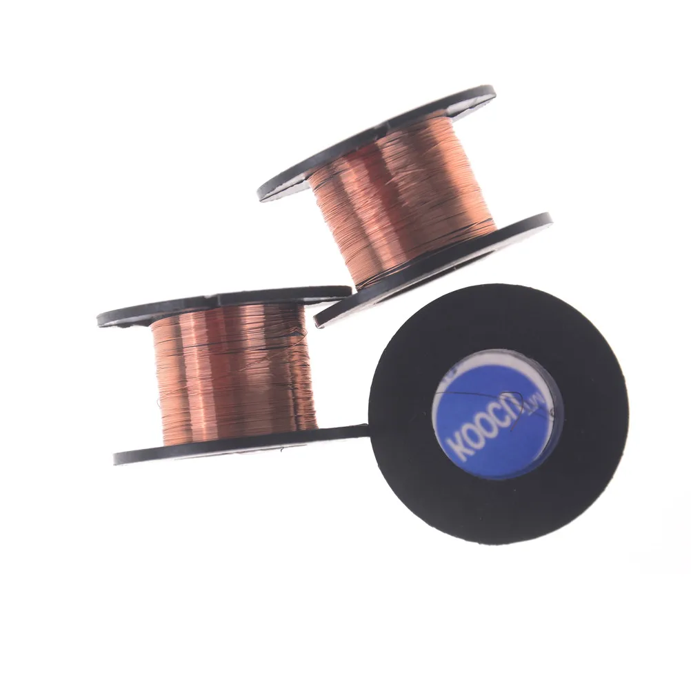 11m/roll 0.1mm Diameter Varnished Wire Thin Copper Wire DIY Rotor Enamelled Wire DIY Electromagnet Technology Making Accessories