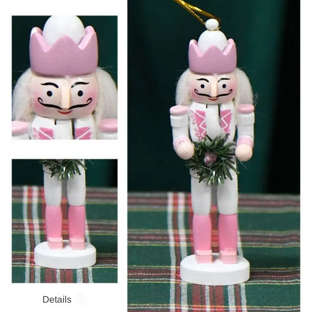 

5 шт., порошок макарон, Рождественский Щелкунчик, ручная работа, винтажный солдат, 13 см, зимняя фигурка ручной работы, украшение для рабочего стола