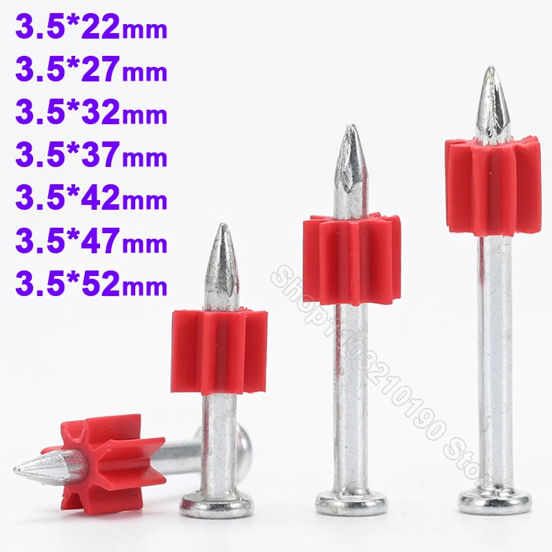 10Pcs Hard Cement Wall Steel Nails Hardened Advertisement Nail Fix Air Drain Nails Furniture Hardware Picture Nail Straight Nail