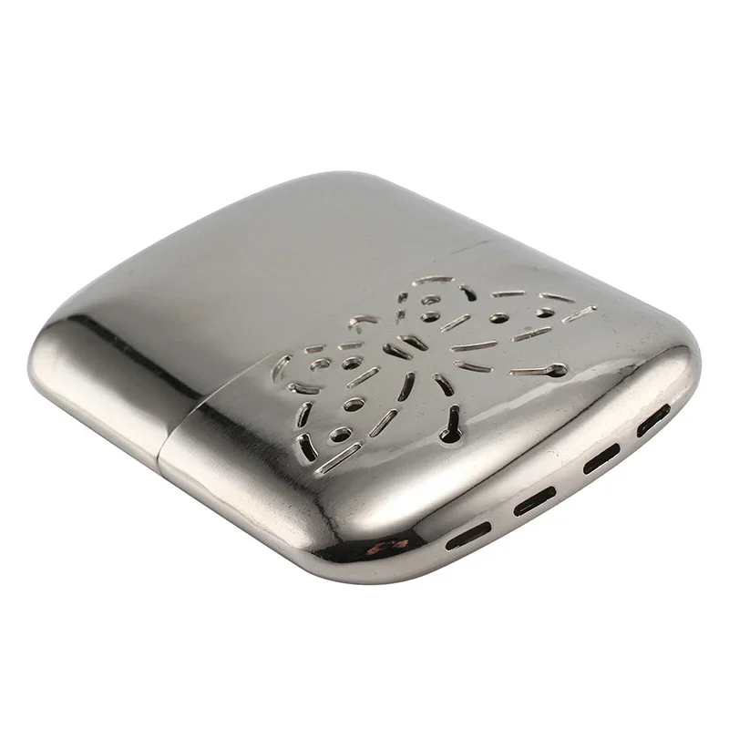 Portable Butterfly Fuel Hand Warmer Reusable Platinum Standard Pocket Handy Zinc Alloy Hand Warmers Head for Hunting Outdoor